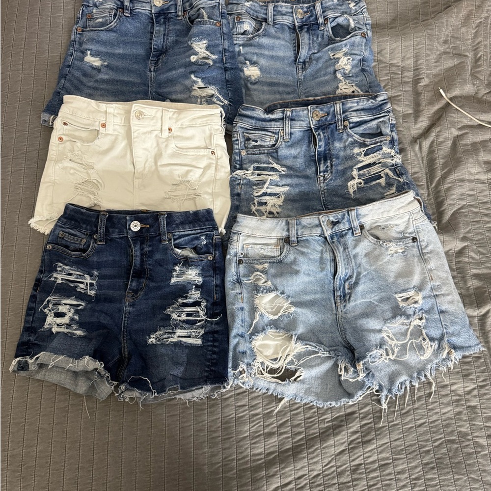 Distressed Denim Shorts Collection
